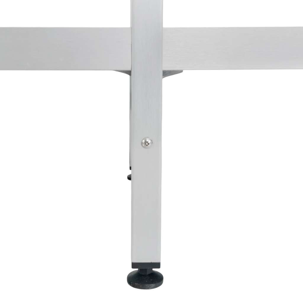 Regał aluminiowy do chłdoni Mega-M ALUFRI 4 półki z tworzywa sztucznego PP L-151 cm H-180 cm moduł dostawny