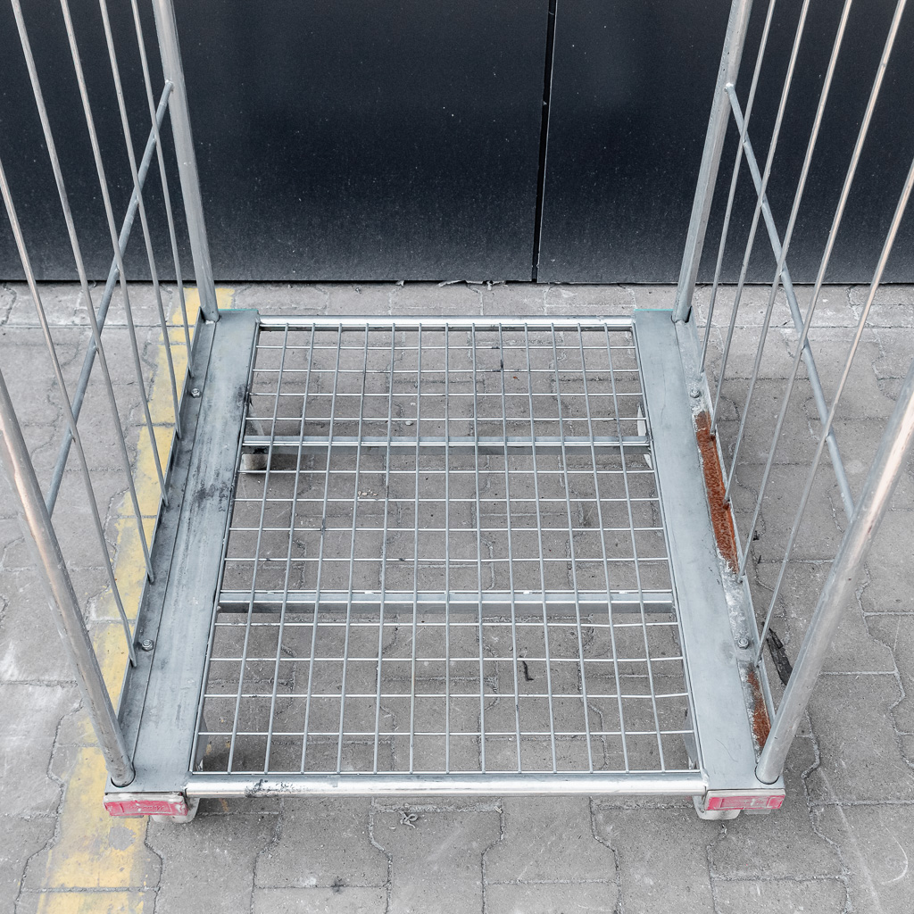 rollkontener, wózek siatkowy dwuścienny, rollbox, rollcage