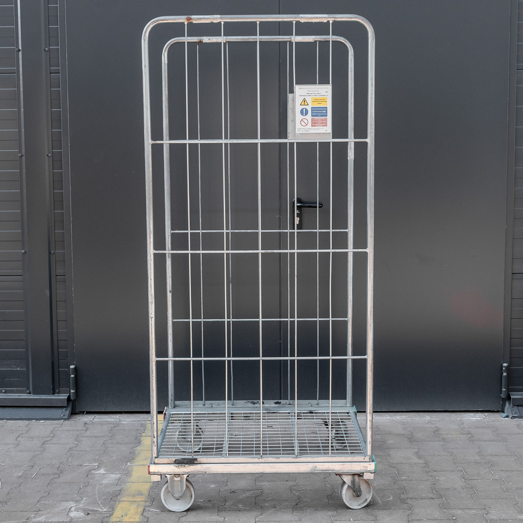 rollkontener, wózek siatkowy dwuścienny, rollbox, rollcage