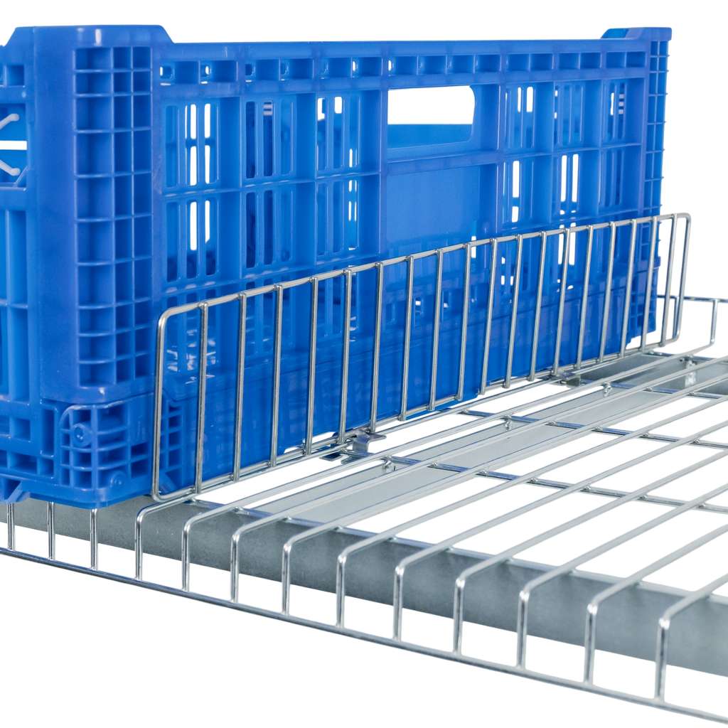 Separator do półki siatkowej wózków kompletacyjnych FORKBERG PICKER 56,5x9,5 cm ocynk