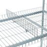 Separator do półki siatkowej wózków kompletacyjnych FORKBERG PICKER 56,5x9,5 cm ocynk