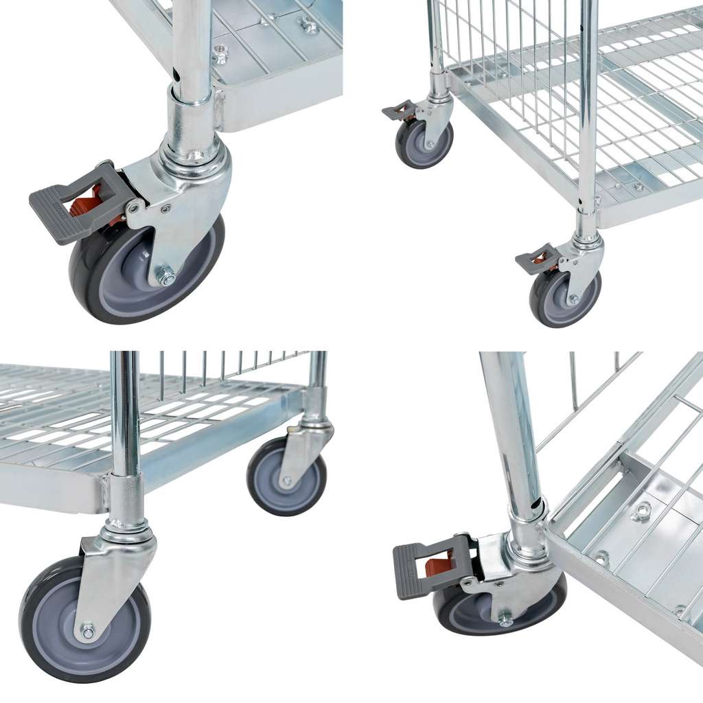 Wózek do kompletacji zamówień FORKBERG PICKER H122 baza+1 półka ocynk nośność 300 kg