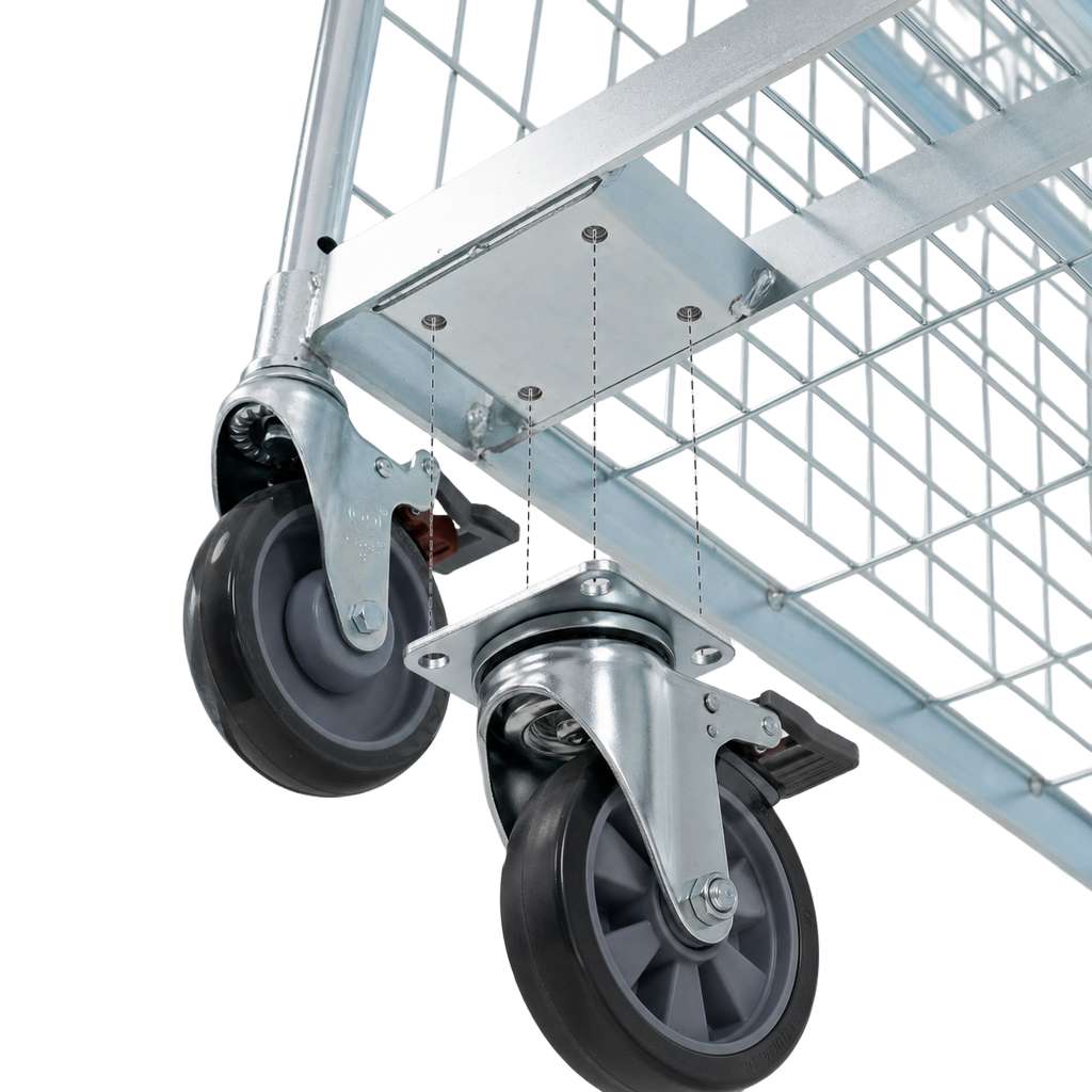 Wózek półkowy kompletacyjny FORKBERG PICKER H162 2 półki ocynk nośność 300 kg