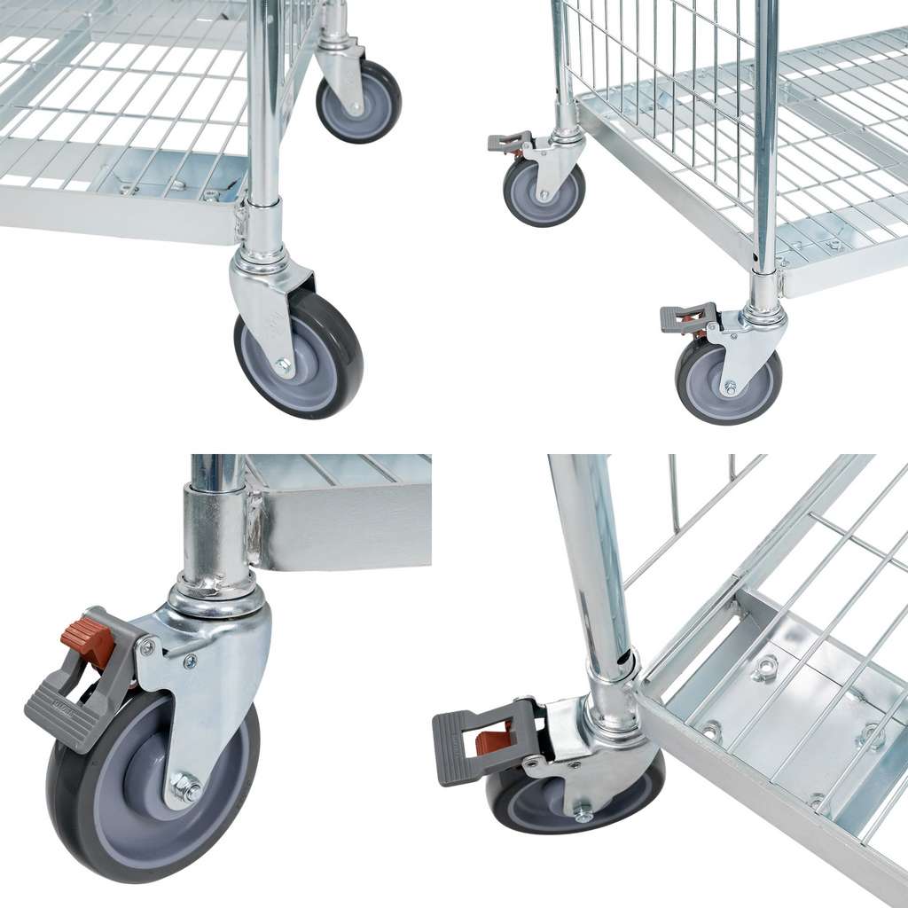 Wózek półkowy kompletacyjny FORKBERG PICKER H182 baza+3 półki ocynk nośność 300 kg