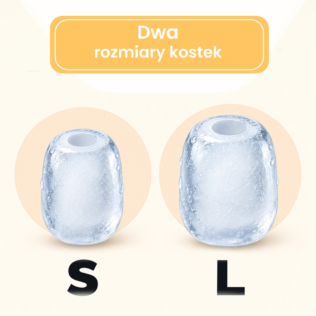 Kostkarka do lodu BERGMANN HI002 ze stali nierdzewnej , domowa kostkarka do lodu