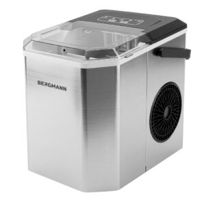 Zdjęcie produktu: Kostkarka do lodu BERGMANN HI002 120W zbiornik na wodę 1.3L SILVER