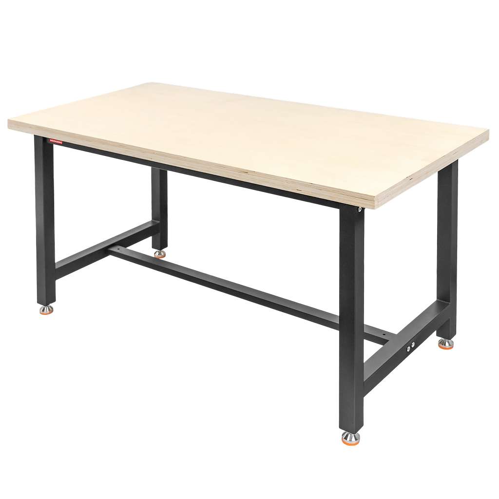 Stół warsztatowy WERKBERG S-150 cm G-75 cm H-80 cm grafit MTP008437