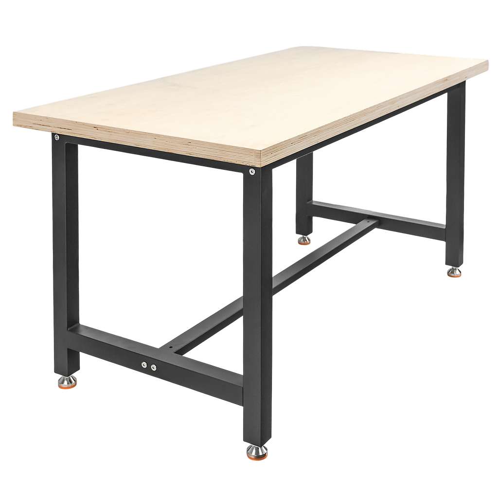 Stół warsztatowy WERKBERG S-150 cm G-75 cm H-80 cm grafit MTP008437