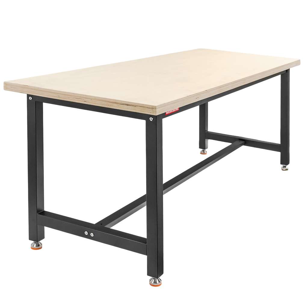 Stół warsztatowy WERKBERG S-180 cm G-75 cm H-80 cm grafit szary MTP008438