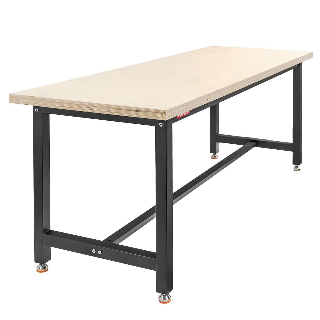 Stół warsztatowy WERKBERG S-200 cm G-75 cm H-80 cm grafit MTP008439