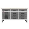 Stół warsztatowy z 15 szufladami WERKBERG HANDYMAN S-160 cm G-60 cm H-85 cm grafit MTP008648